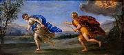 Francesco Albani Apollo and Daphne. France oil painting artist